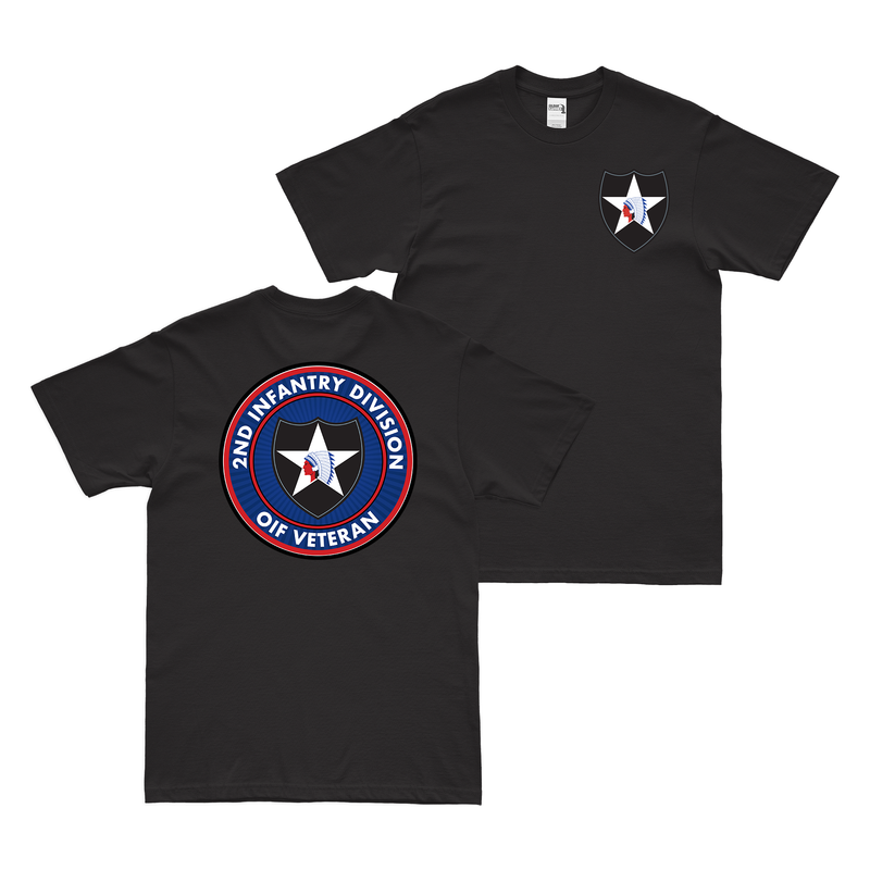 Double-Sided 2nd Infantry Division OIF Veteran T-Shirt