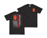 Double-Sided 2nd Marine Division Motto American Flag T-Shirt Tactically Acquired Small Black 