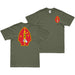 Double-Sided 2nd Marine Division Emblem Logo T-Shirt Tactically Acquired Small Military Green 