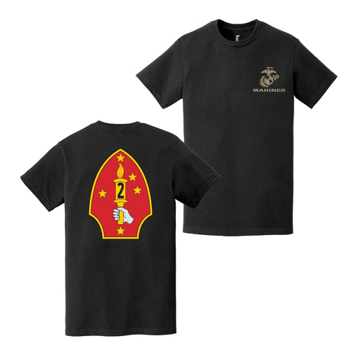 Double-Sided 2nd Marine Division Logo T-Shirt Tactically Acquired   
