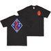 Double-Sided 2nd Marine Division Guadalcanal WW2 Logo T-Shirt Tactically Acquired Small Black 