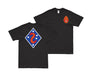Double-Sided 2nd Marine Division Guadalcanal WW2 Logo T-Shirt Tactically Acquired Small Black 