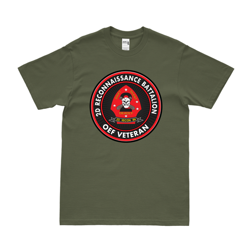 2nd Recon Bn OEF Veteran T-Shirt Tactically Acquired Military Green Clean Small