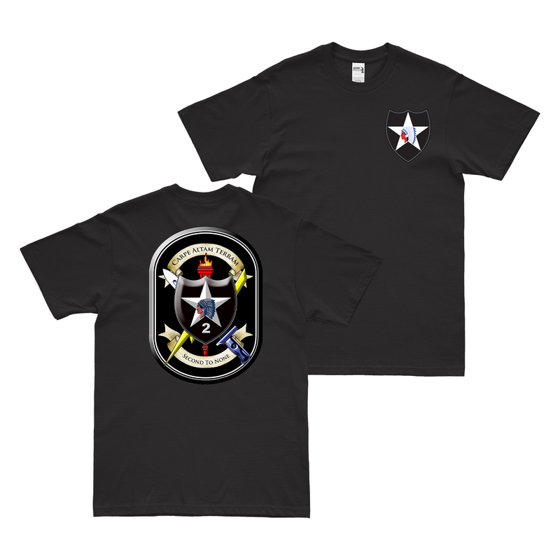 Double-Sided 2nd SBCT 2d ID "Lancer Brigade" Emblem T-Shirt