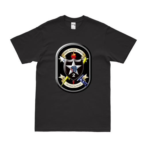 2nd SBCT 2d ID "Lancer Brigade" Emblem T-Shirt Tactically Acquired Black Small 