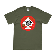 2nd Tank Battalion USMC T-Shirt Tactically Acquired Military Green Clean Small