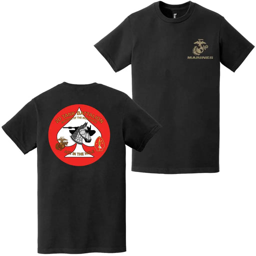 Double-Sided 2nd Tank Battalion USMC Logo T-Shirt Tactically Acquired   