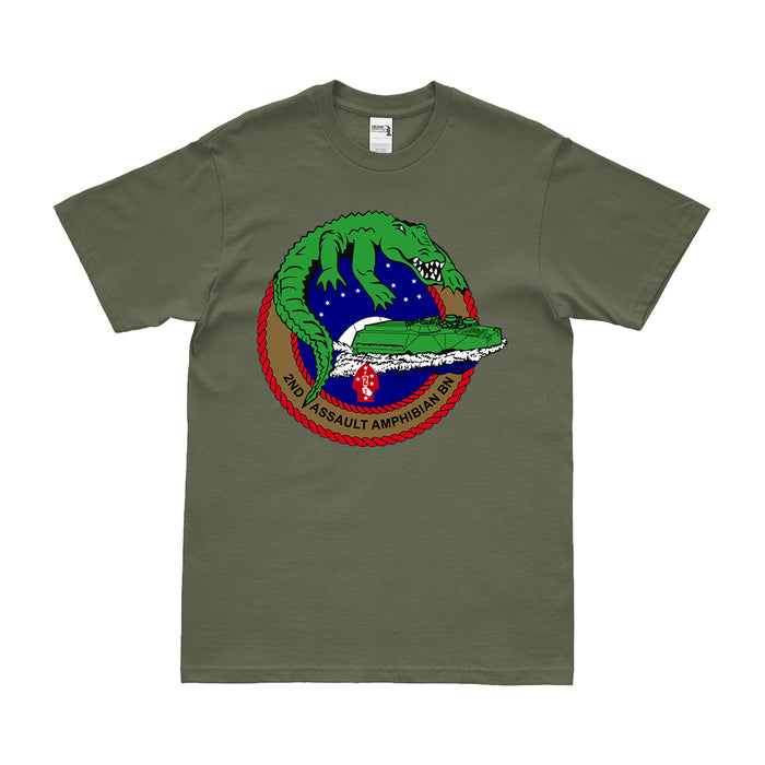2nd AABn Logo Emblem T-Shirt Tactically Acquired Small Military Green 