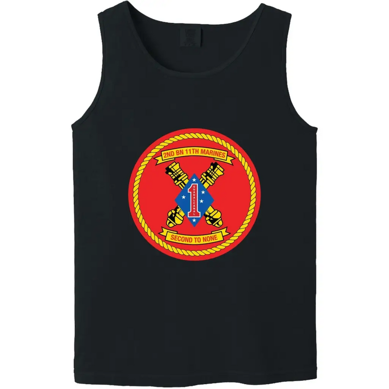 2nd Bn 11th Marines (2/11 Marines) Emblem Tank Top