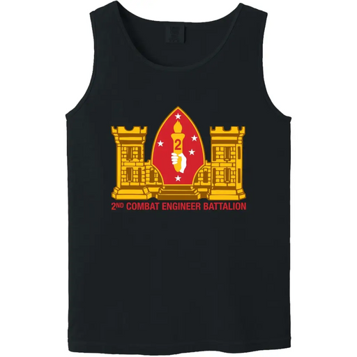 2nd Combat Engineer Battalion (2nd CEB) Logo Tank Top Tactically Acquired   