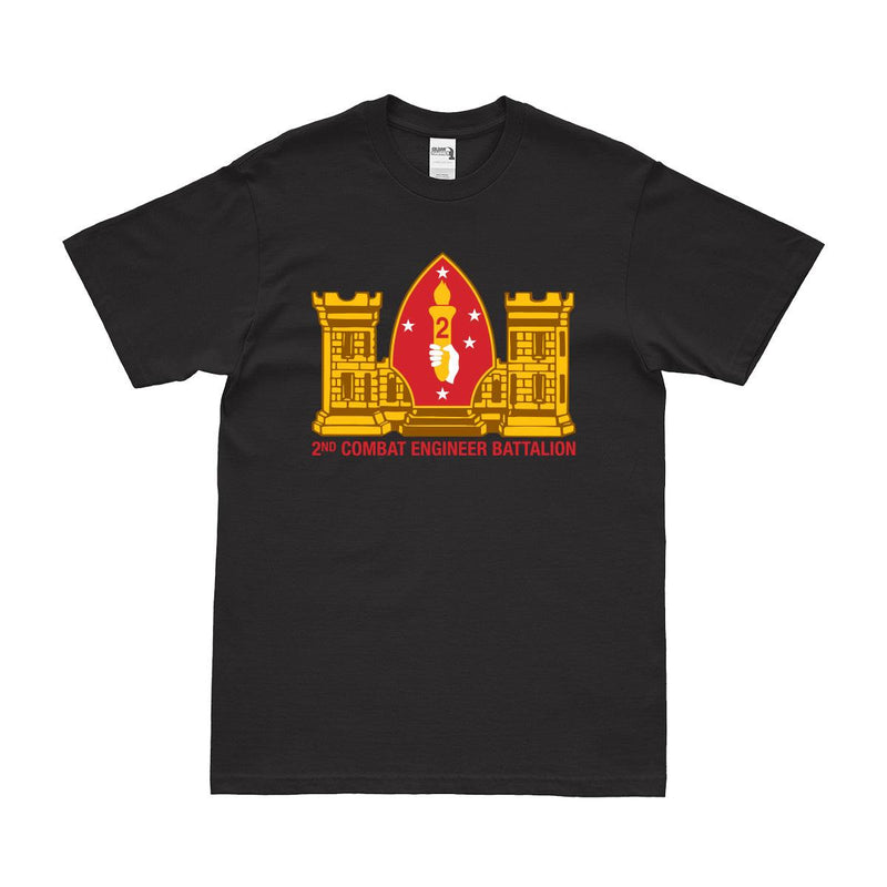 2nd Combat Engineer Battalion (2nd CEB) Logo Emblem T-Shirt