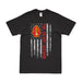 2nd Marine Division 'The Silent Second' American Flag T-Shirt Tactically Acquired Small Black 