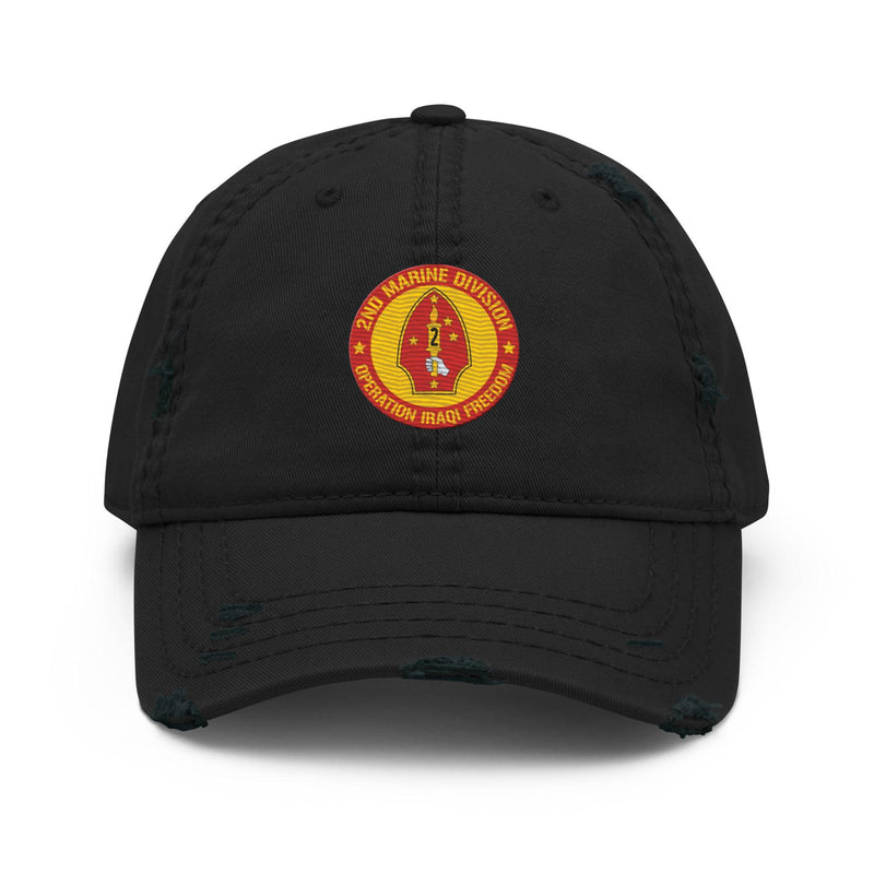 第2海兵師団（第2MARDIV）OIF退役軍人ダメージ加工ダッドハット