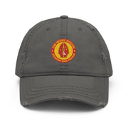 2nd Marine Division (2nd MARDIV) OIF Veteran Distressed Dad Hat Tactically Acquired Charcoal Grey  