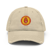 2nd Marine Division (2nd MARDIV) OIF Veteran Distressed Dad Hat Tactically Acquired Khaki  
