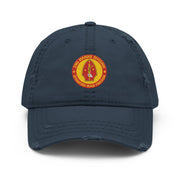 2nd Marine Division (2nd MARDIV) OIF Veteran Distressed Dad Hat Tactically Acquired Navy  