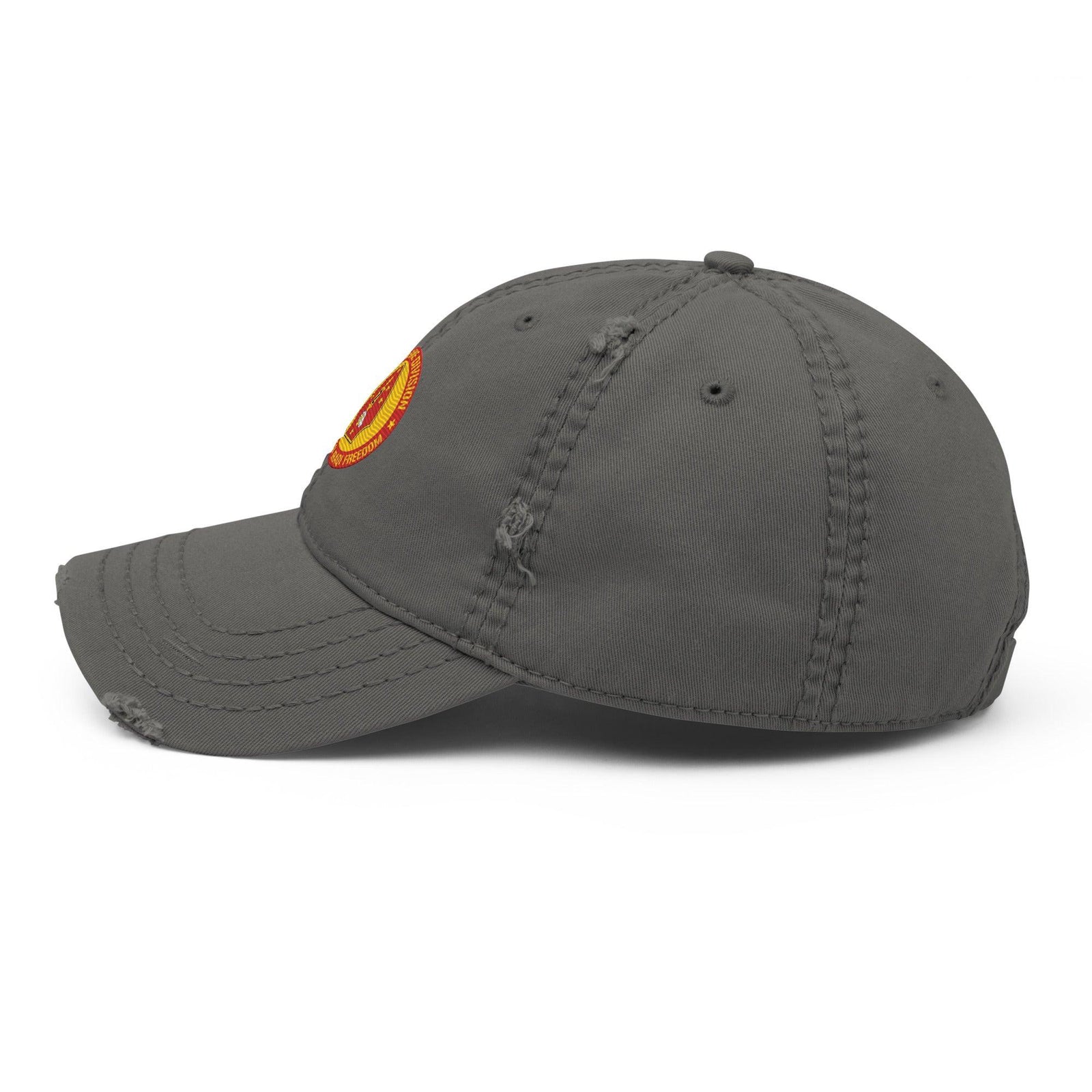2nd Marine Division (2nd MARDIV) OIF Veteran Distressed Dad Hat Tactically Acquired   