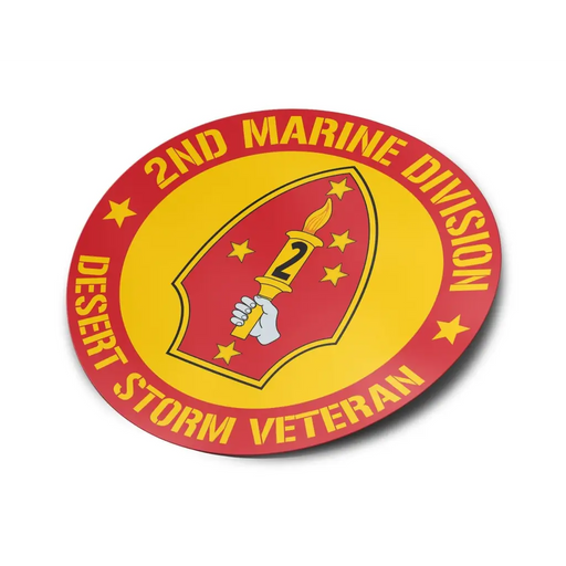 2nd Marine Division Desert Storm Veteran Vinyl Sticker Decal Tactically Acquired   