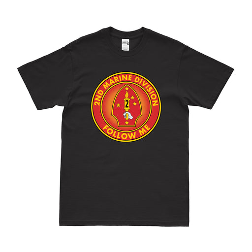 2nd Marine Division 'Follow Me' Motto T-Shirt Tactically Acquired Small Black 