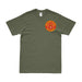 2nd Marine Division OIF Veteran Left Chest T-Shirt Tactically Acquired Small Military Green 