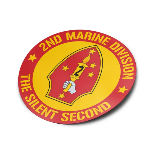 2nd Marine Division "The Silent Second" Vinyl Sticker Decal Tactically Acquired   