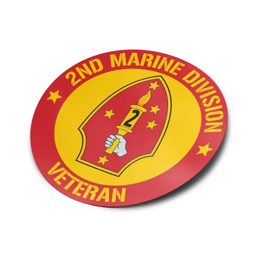 2nd Marine Division Veteran Vinyl Sticker Decal Tactically Acquired   