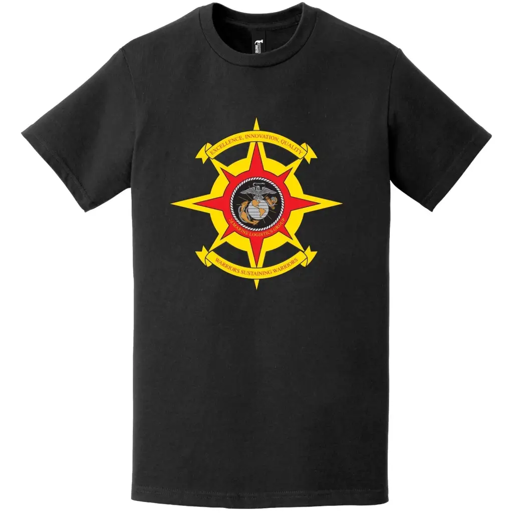 2nd Marine Logistics Group (2nd MLG) Logo T-Shirt Tactically Acquired   
