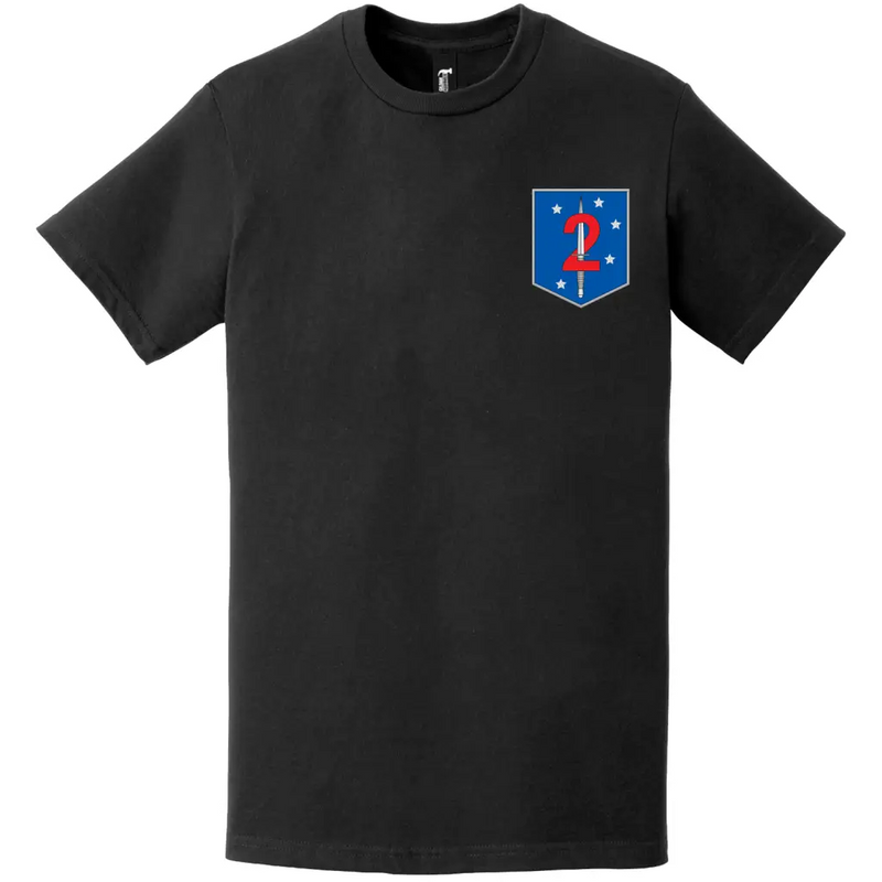 2nd Marine Raider Battalion (2nd MRB) Left Chest T-Shirt
