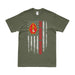 USMC 2nd Marine Division American Flag T-Shirt Tactically Acquired Small Military Green 
