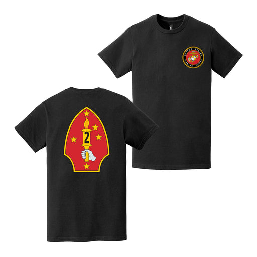Double-Sided 2nd Marine Division Logo EGA T-Shirt Tactically Acquired   