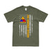 2nd Armored Division "Hell on Wheels" American Flag T-Shirt Tactically Acquired Small Military Green 