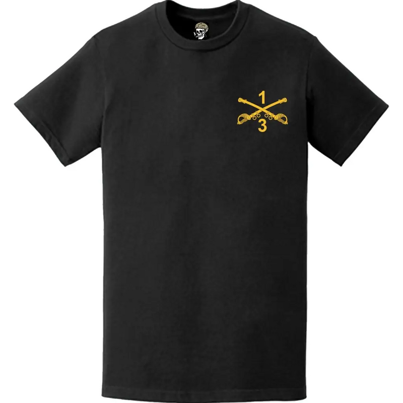 3-1 CAV Regiment Crossed Sabers Left Chest T-Shirt
