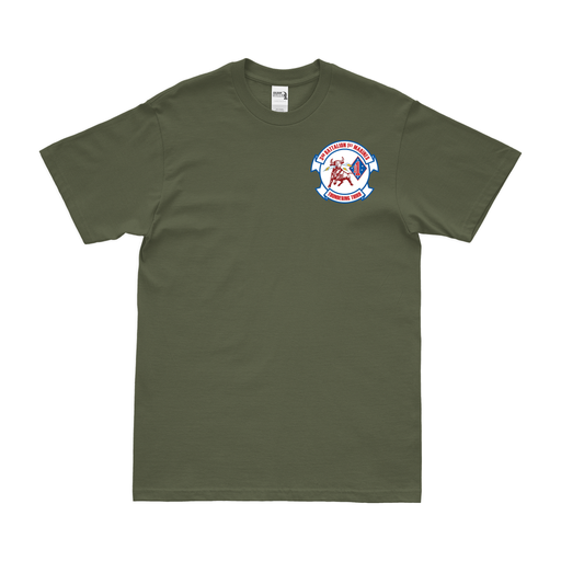 3/1 Marines Logo Left Chest Emblem T-Shirt Tactically Acquired Small Military Green 