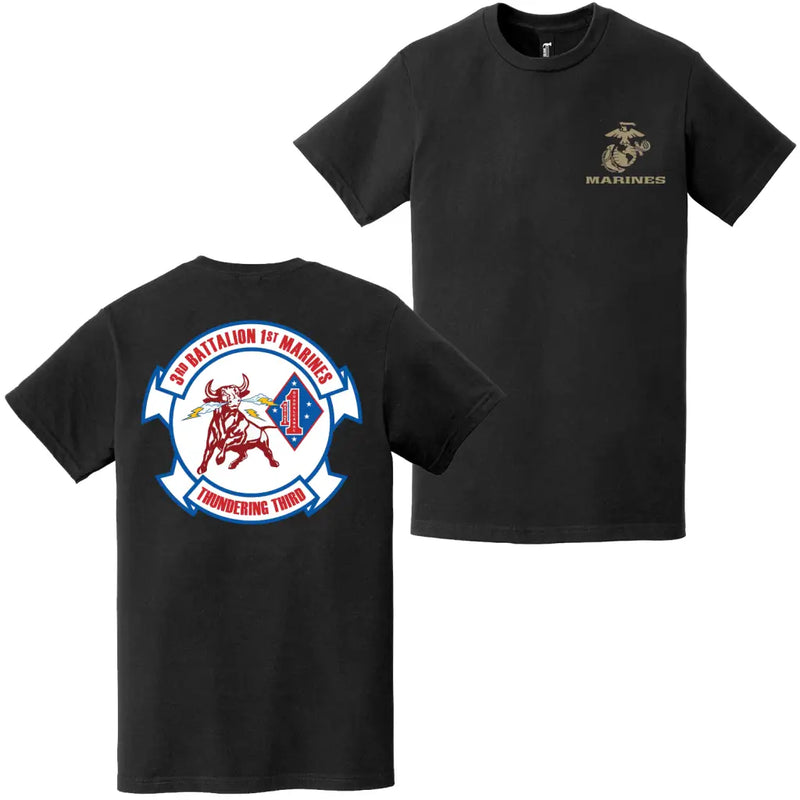 Double-Sided 3/1 Marines Unit Logo EGA T-Shirt