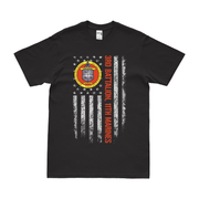 3/11 Marines American Flag T-Shirt Tactically Acquired Black Small 