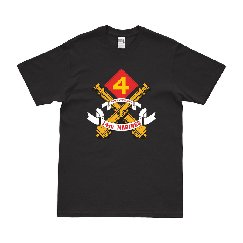 3rd Bn 14th Marines (3/14 Marines) Unit Logo T-Shirt