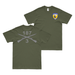 Double-Sided 3-187 IN 'Iron Rakkasans' Crossed Rifles T-Shirt Tactically Acquired Military Green Small 
