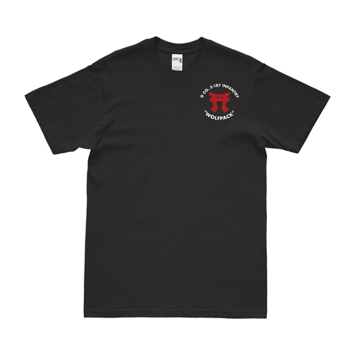 D Co 3-187 IN, 3BCT, 101st ABN (ASSLT) Left Chest Tori T-Shirt Tactically Acquired Black Small 