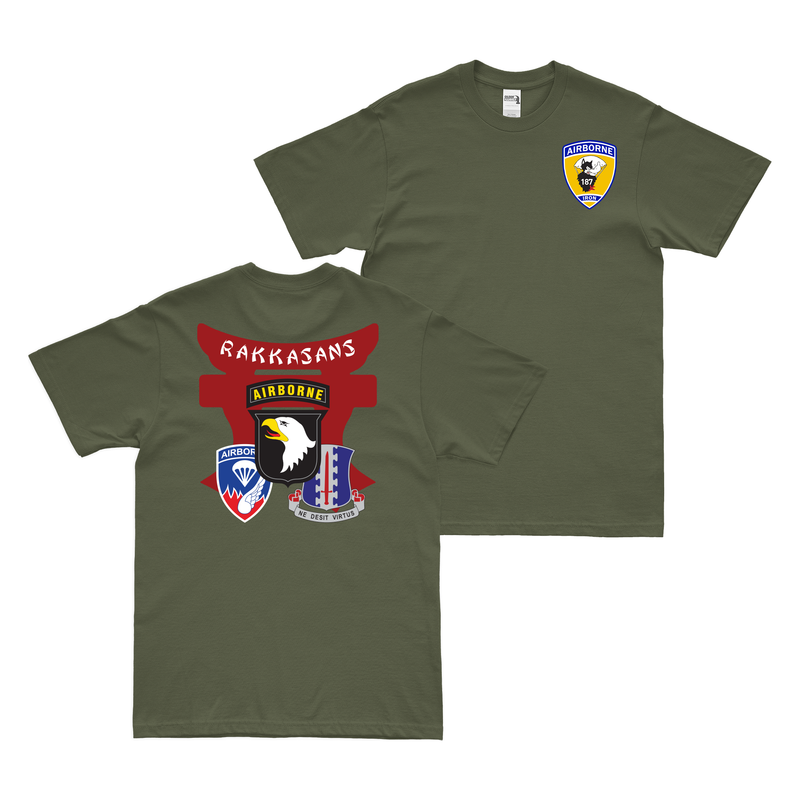 Double-Sided 3-187 IN, 3BCT, 101st ABN Tori T-Shirt