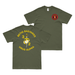 Double-Sided 3/2 Marines Logo T-Shirt Tactically Acquired Military Green Medium 