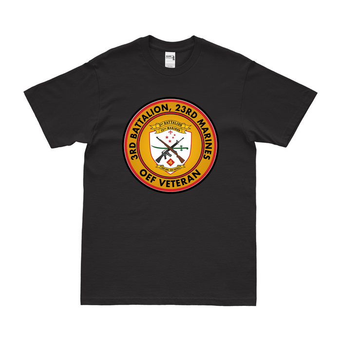 3-23 Marines OEF Veteran T-Shirt Tactically Acquired Black Clean Small