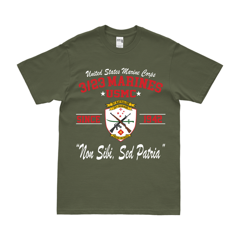 3-23 Marines Since 1942 Unit Legacy T-Shirt