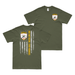 Double-Sided 3-23 Marines American Flag T-Shirt Tactically Acquired Military Green Small 