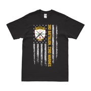 3-23 Marines American Flag T-Shirt Tactically Acquired Black Small 