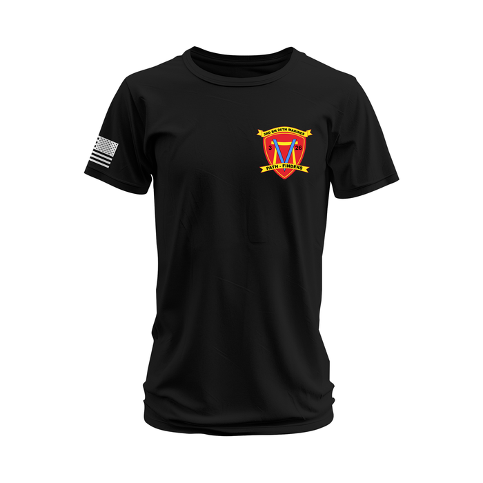 3/26 Marines Left Chest Emblem T-Shirt Tactically Acquired Black Small 