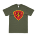 Distressed 3rd Bn 3rd Marines (3/3 Marines) Logo T-Shirt Tactically Acquired Small Military Green 
