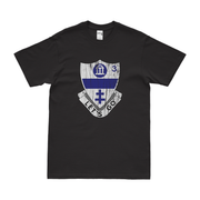 3-325 Airborne Infantry 'Blue Falcons' T-Shirt Tactically Acquired Black Distressed Small