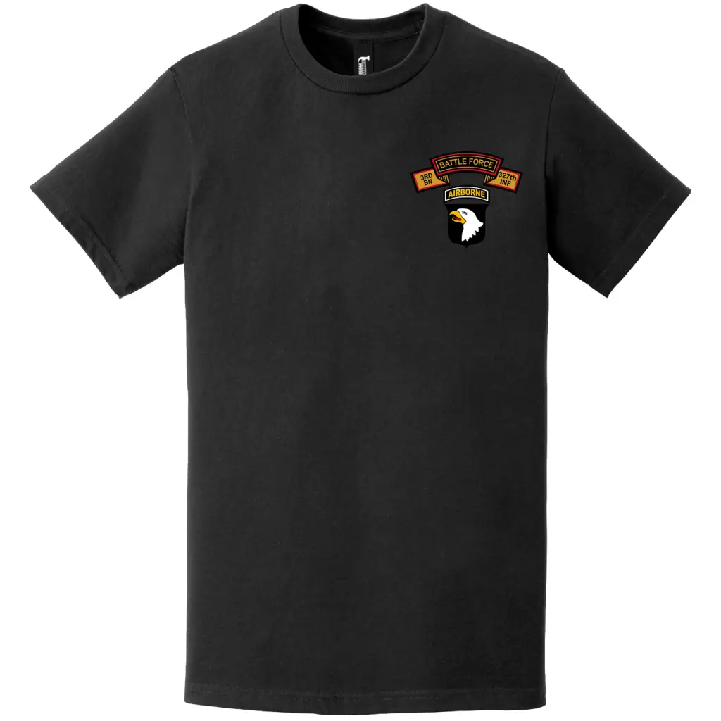 3-327 Infantry Regiment 101st Airborne Division Left Chest T-Shirt Tactically Acquired   