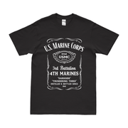 3rd Battalion 4th Marines (3/4 Marines) Whiskey Label T-Shirt Tactically Acquired   