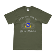 3-504 Infantry Regiment Airborne Jump Wings T-Shirt Tactically Acquired Military Green Distressed Small
